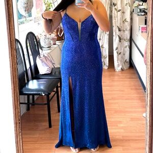 Portia and scarlet royal blue prom dress